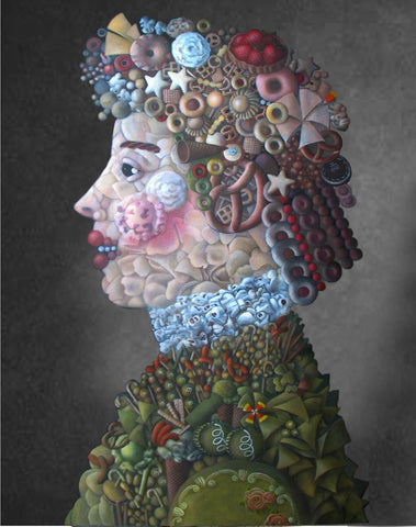 Amy Hill, "Dessert Head" SOLD