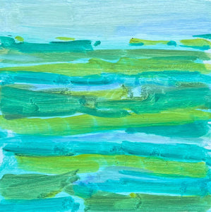 Joel Beck, "waves, blue and green"