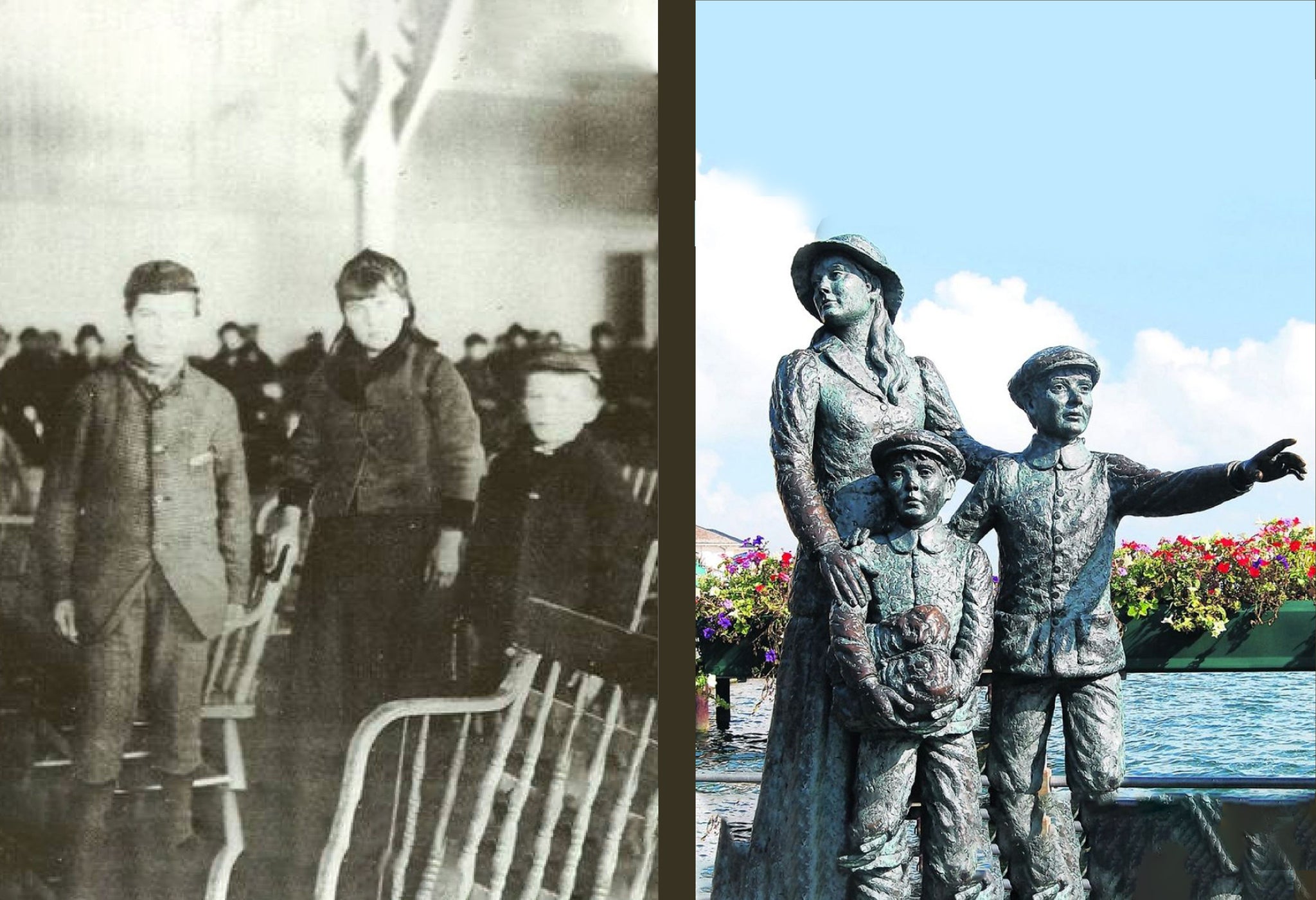 Jac Lahav, "Now and Then (Annie Moore Diptych)"