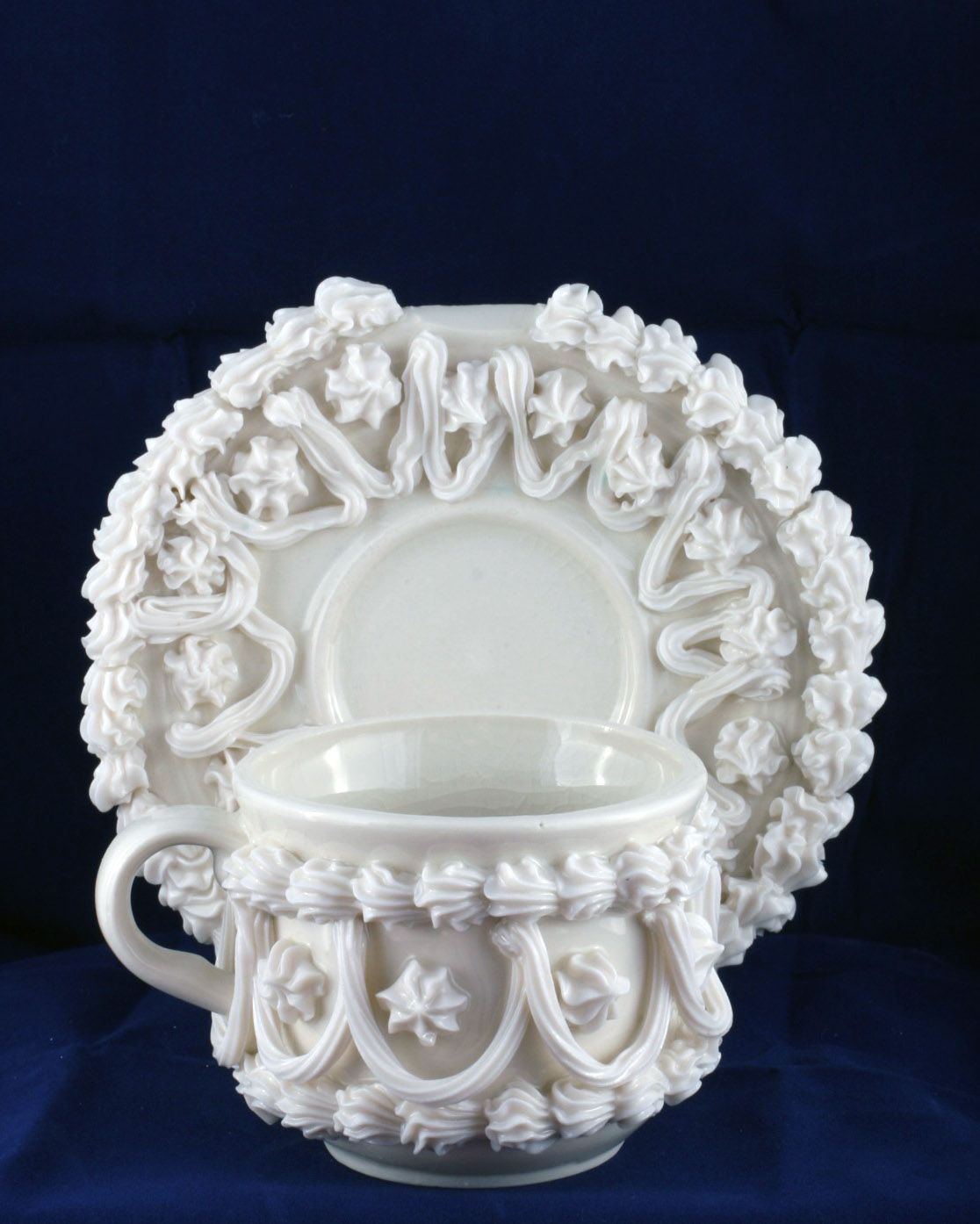 Robert Chamberlin, "White Cup and Saucer Set" SOLD