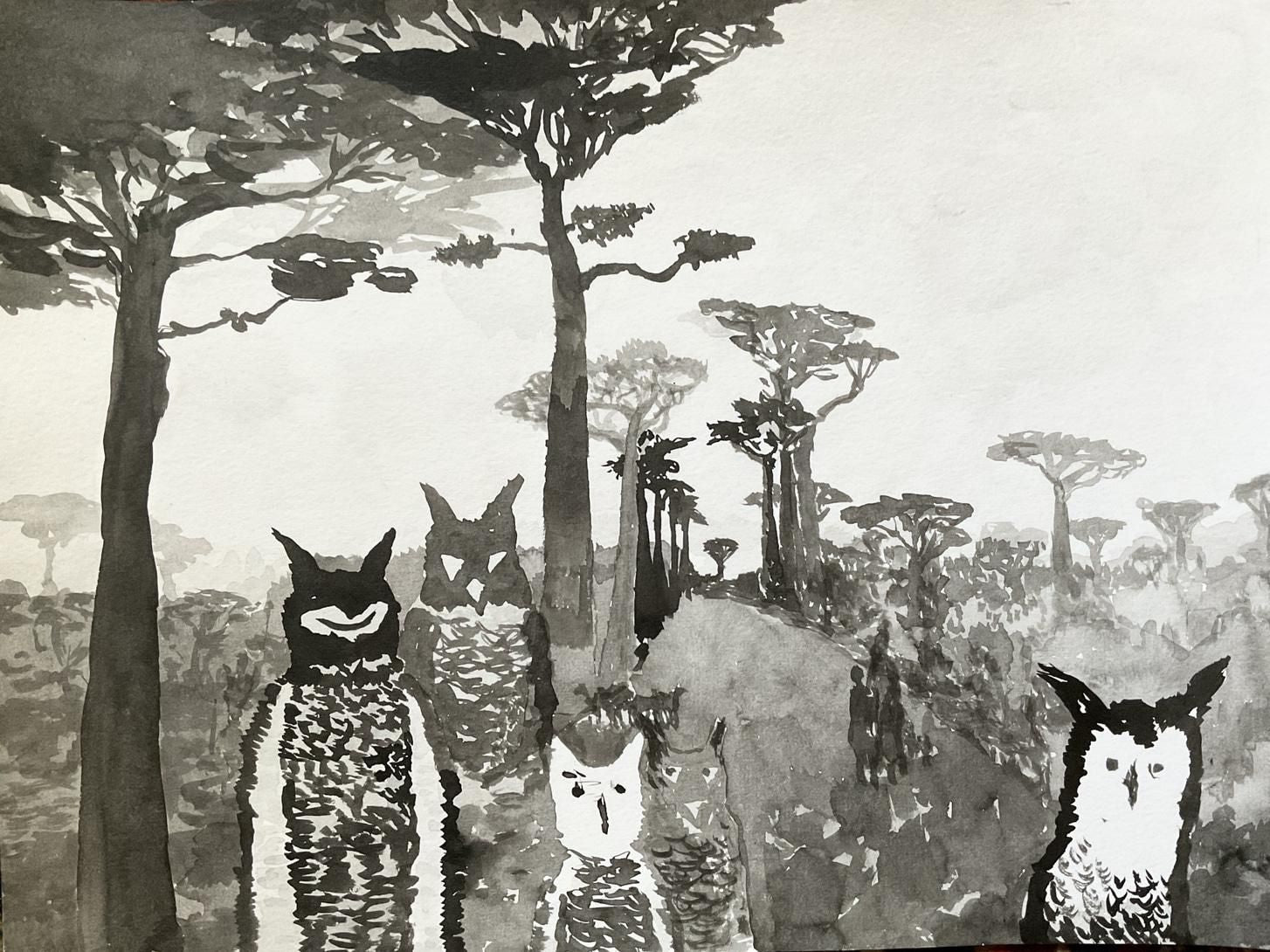 Julia Kissina, "Owls"