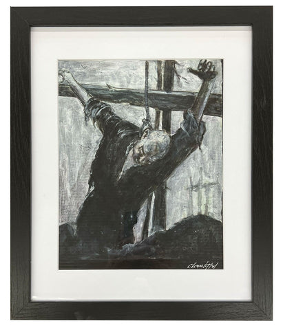 Dan Christoffel, "Drawing #1 for American Crucifix"