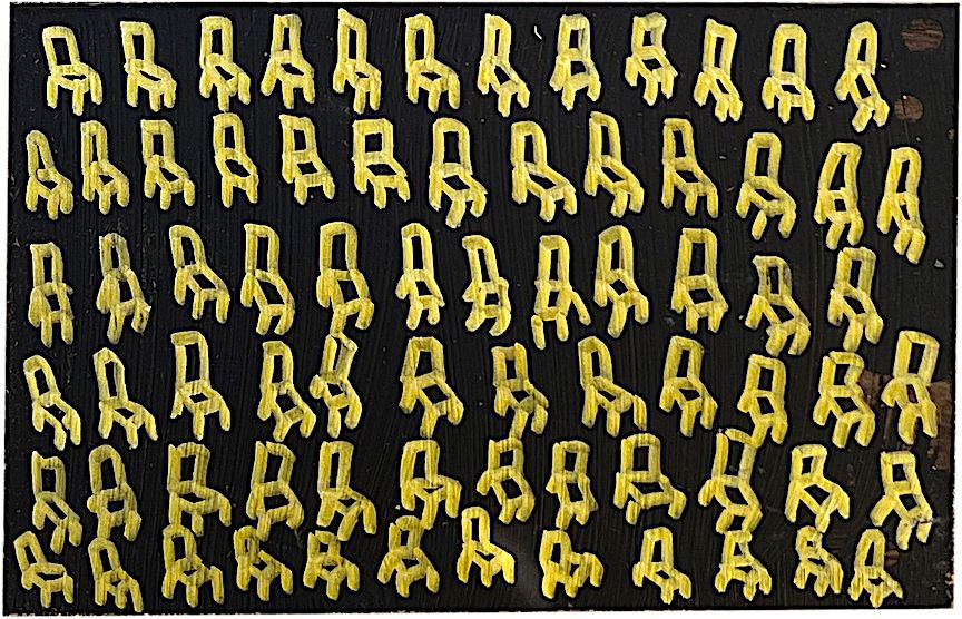 Andrew Galpern, "73 Chairs, One Facing The Wrong Way"