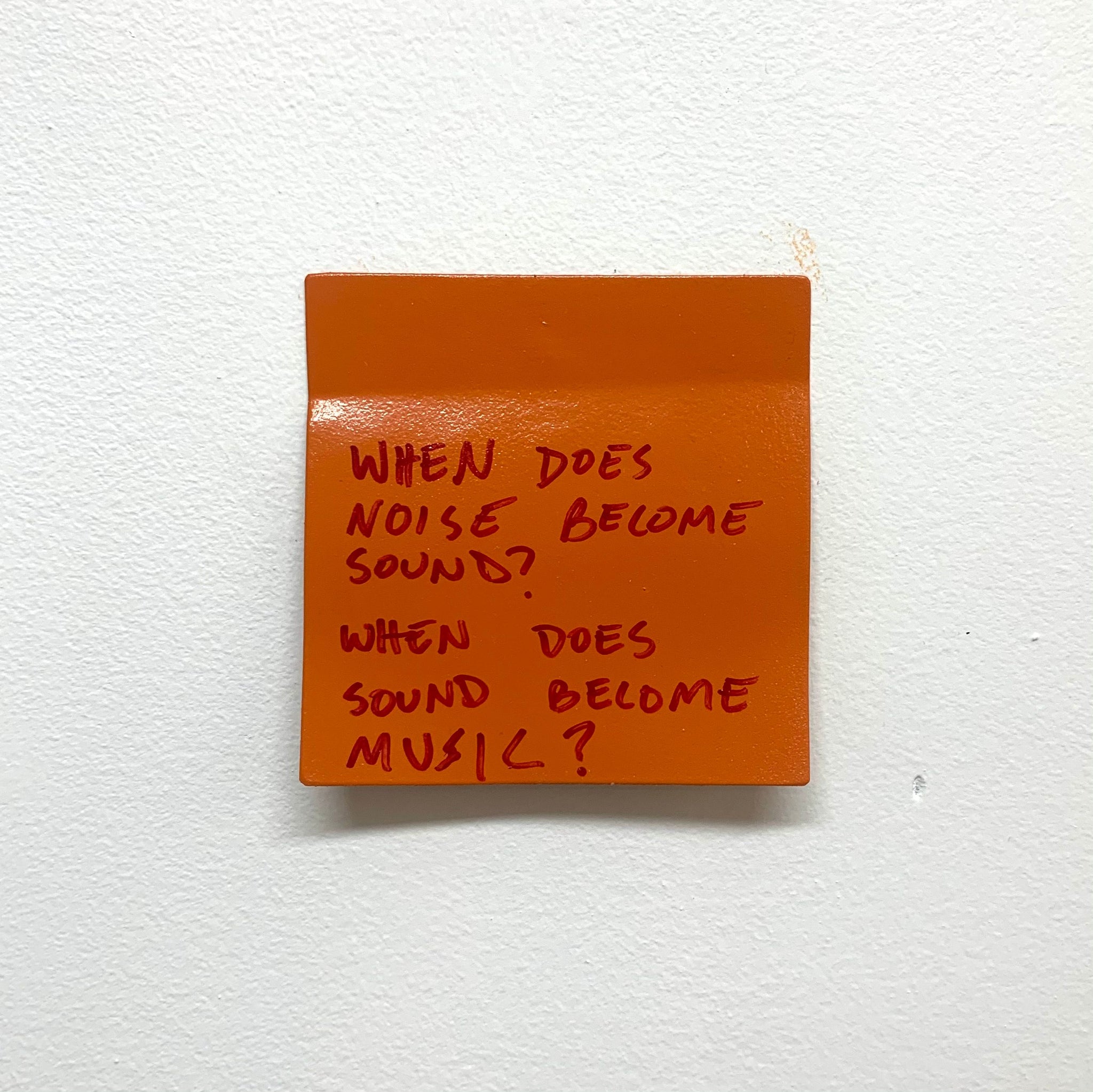 Stuart Lantry, "When does noise become sound?" SOLD