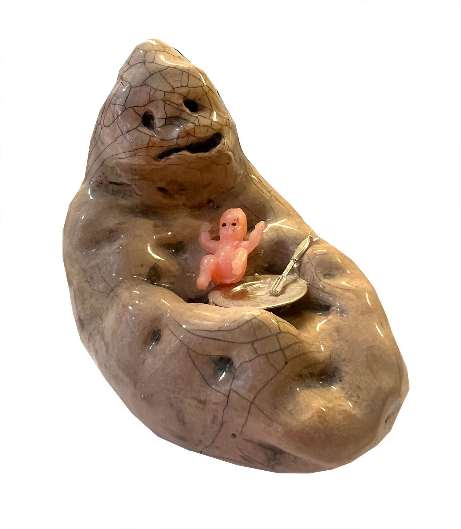 Dasha Bazanova, "Potato Mom Feeding Baby"