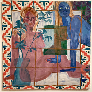 Casey Baden, "Bathers with Tiles I"