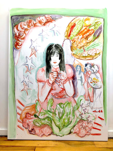 Von Hyin Kolk, "American Ego (Vegetable Girl)"