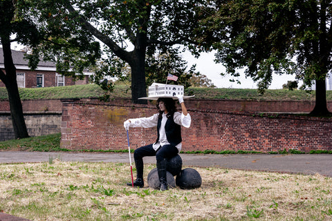 Jodie Lyn-Kee-Chow, "Nooshin Rostami, House Head Sitting on Cannon Ball"