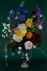 Nancy Rivera, "Vase With Silk Flowers"