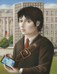 Amy Hill, "Man with IPhone" SOLD