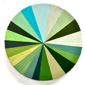 Kirstin Lamb, "Green color wheel"