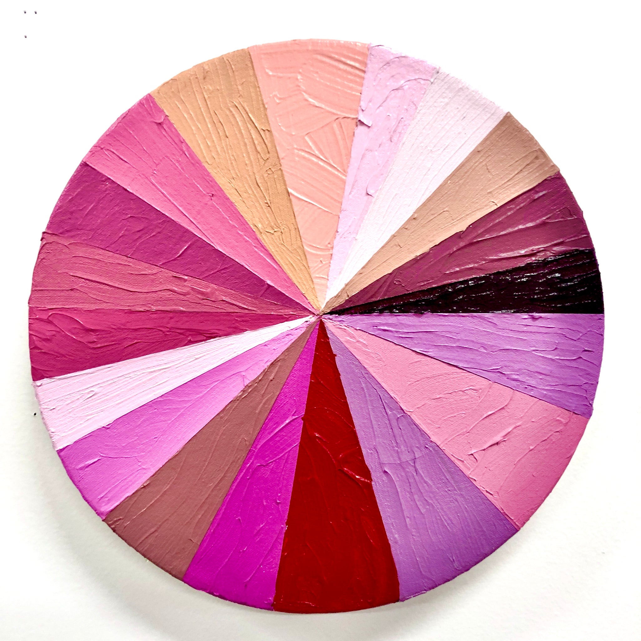 Kirstin Lamb, "Pink Color Wheel"