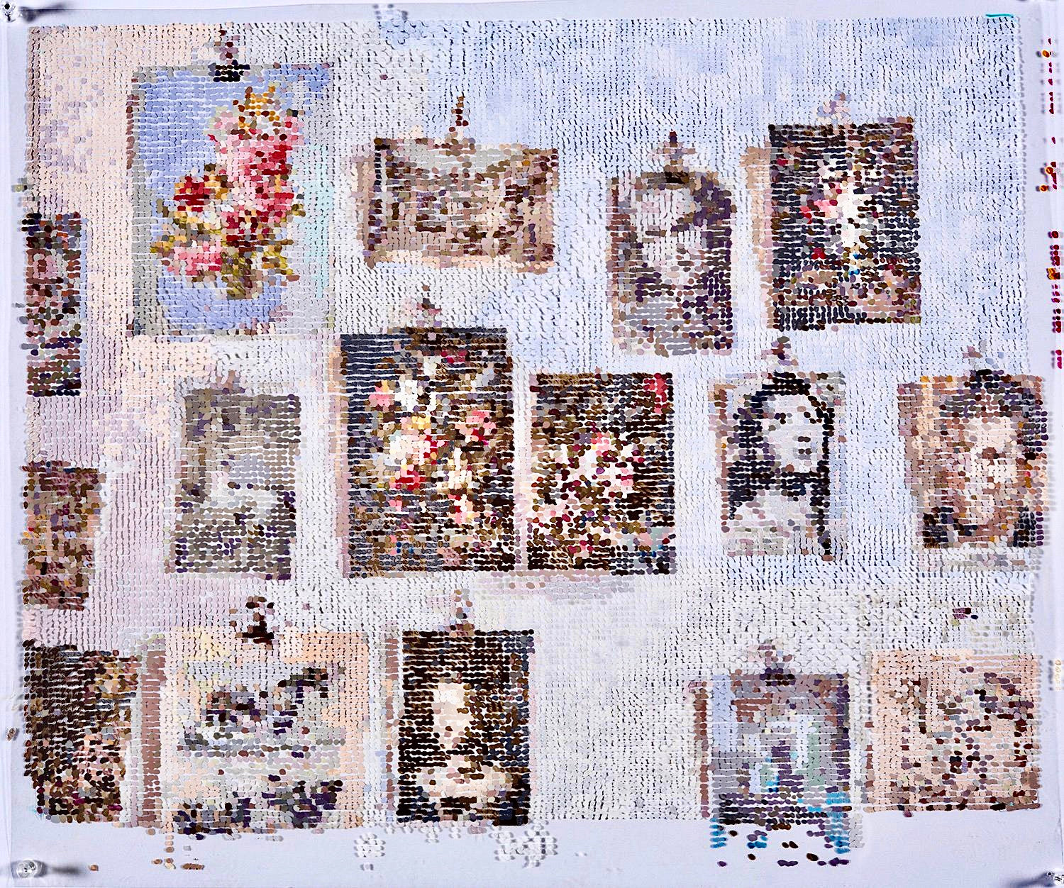 Kirstin Lamb, "After Studio Wall with Clips"