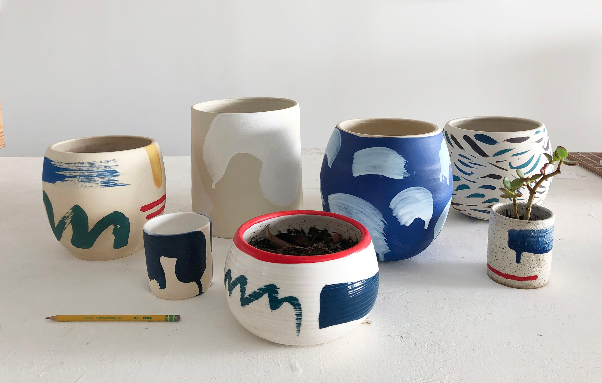 Sara Bright, "ceramic planters"