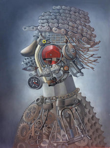 Amy Hill, "Bicycle Head" SOLD