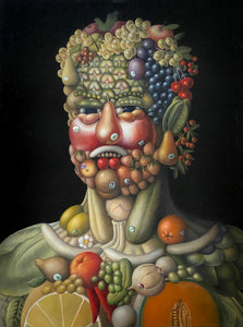 Amy Hill, "Organic Fruit Head" SOLD