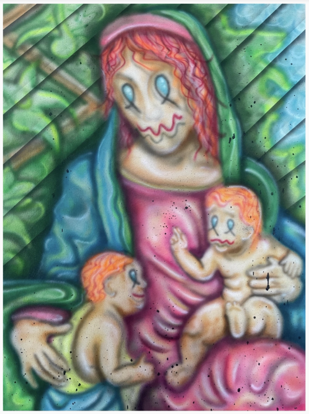 Benjamin Cabral, "Self Portrait (Mother And Child)"